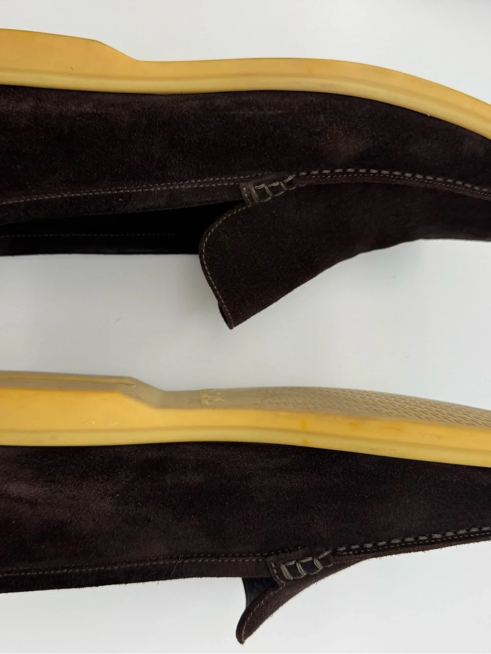Loro Piana Summer Walk Dark Brown Suede Loafers Men’s US 11.5 D EU 44.5